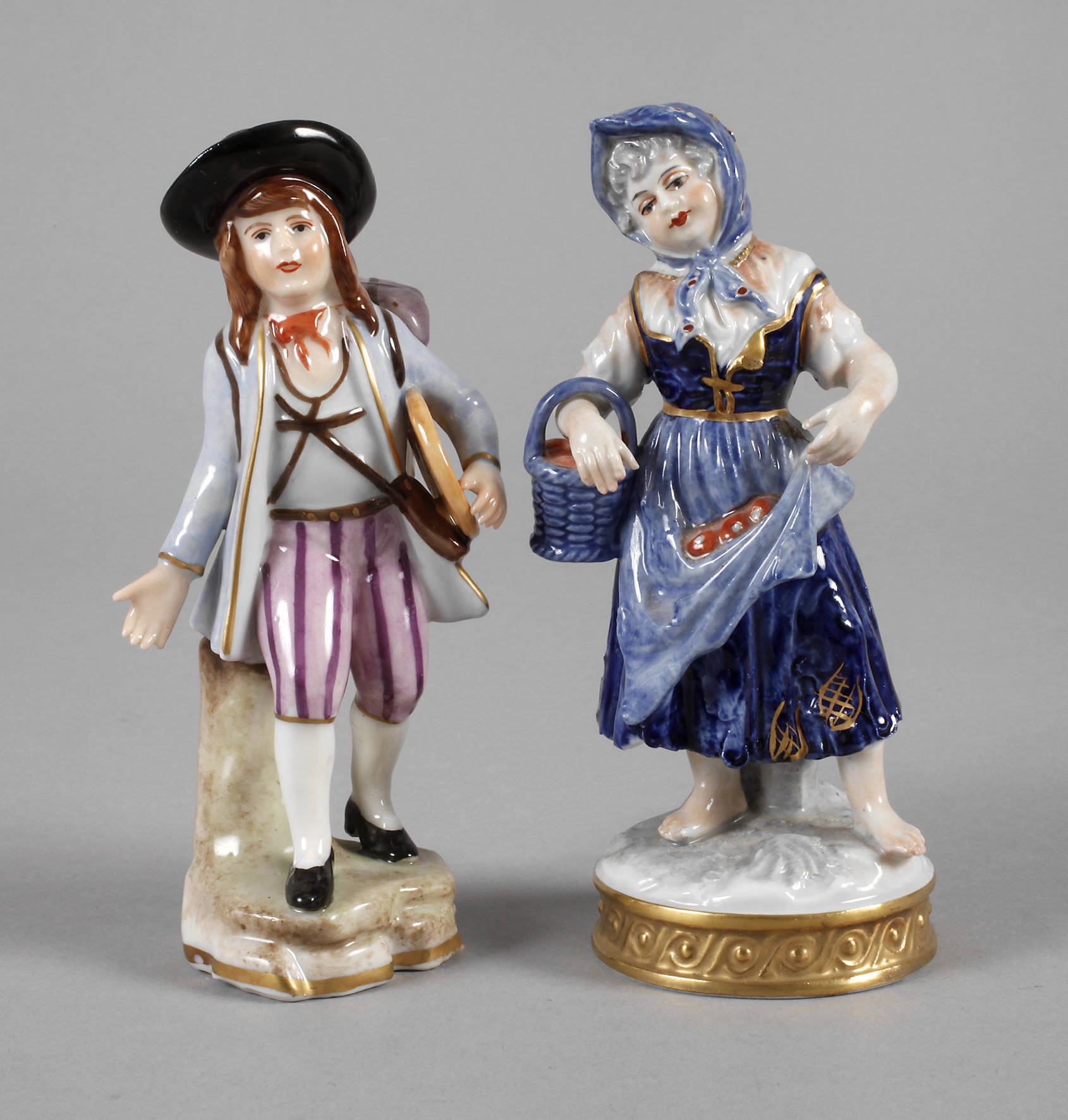 Zwei Gärtnerfiguren