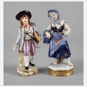 Zwei Gärtnerfiguren
