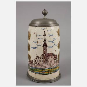 Crailsheimer Fayence-Walzenkrug