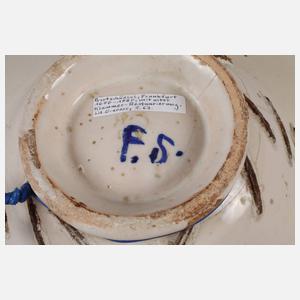 Frankfurter Bartschüssel Fayence