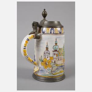 Gmundner Fayence-Walzenkrug