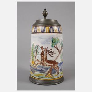 Gmundner Fayence-Walzenkrug