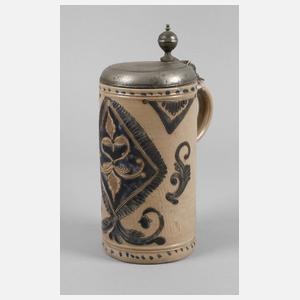 Großer Westerwälder Steinzeugwalzenkrug