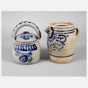 Westerwälder Krug und Henkelgefäß