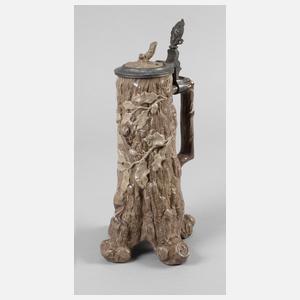 Bierseidel als Baumstumpf