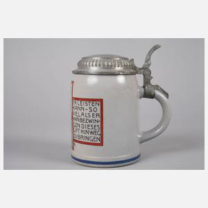 Jugendstilbierkrug Franz Ringer