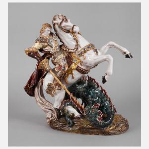 Italien große Figur Heiliger Georg