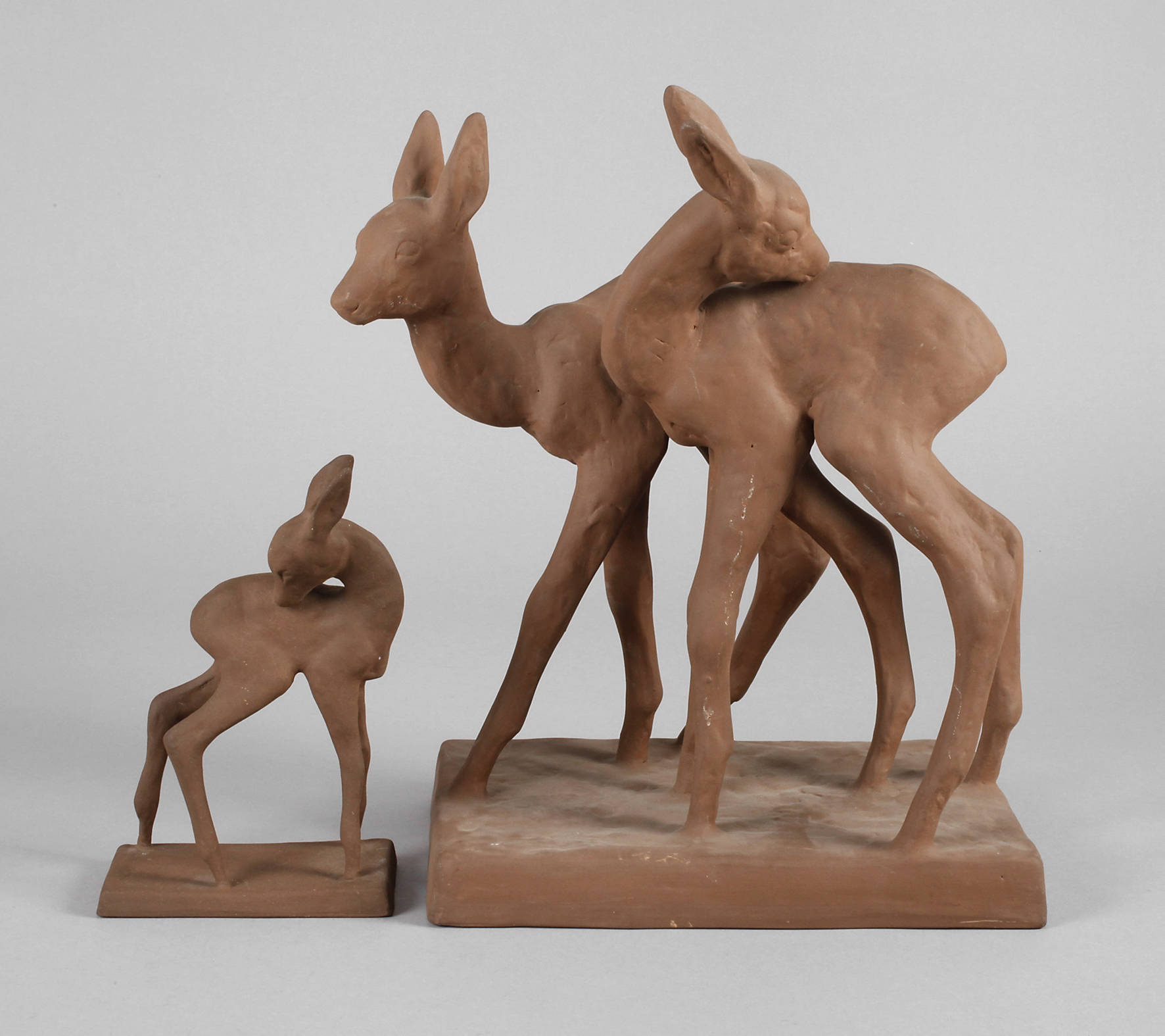 Karlsruhe zwei Rehplastiken