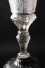 Höfischer Barockpokal mit Silberfuß