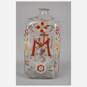 Alpenländische christliche Schnapsflasche