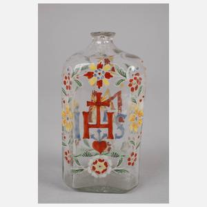 Alpenländische christliche Schnapsflasche