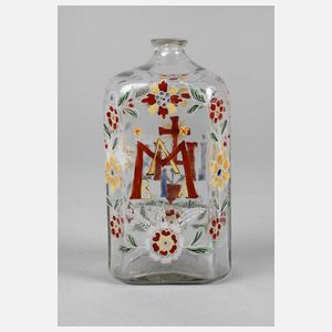 Alpenländische christliche Schnapsflasche