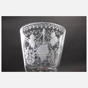 Barockes Kelchglas der Familie Reuß