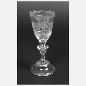 Barockes Kelchglas der Familie Reuß