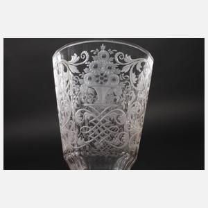 Feines barockes Pokalglas
