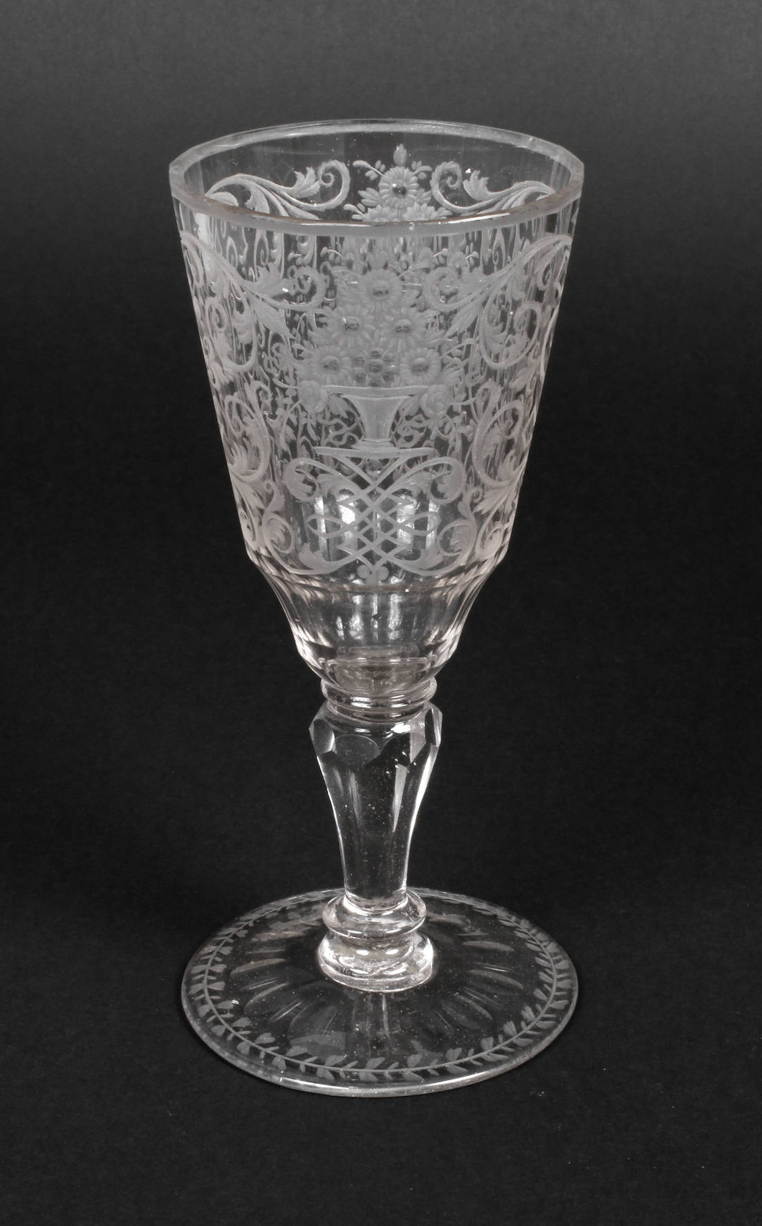 Feines barockes Pokalglas