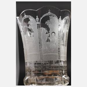 Feiner Mattschliffbecher ”Vater unser”