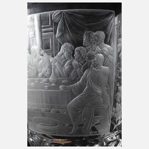 Großer Deckelpokal Abendmahl