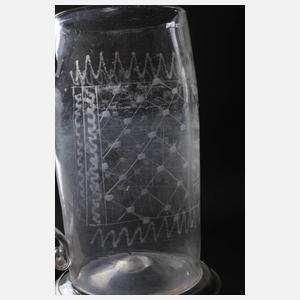 Jagdlicher Bierkrug Biedermeier