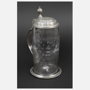 Jagdlicher Bierkrug Biedermeier