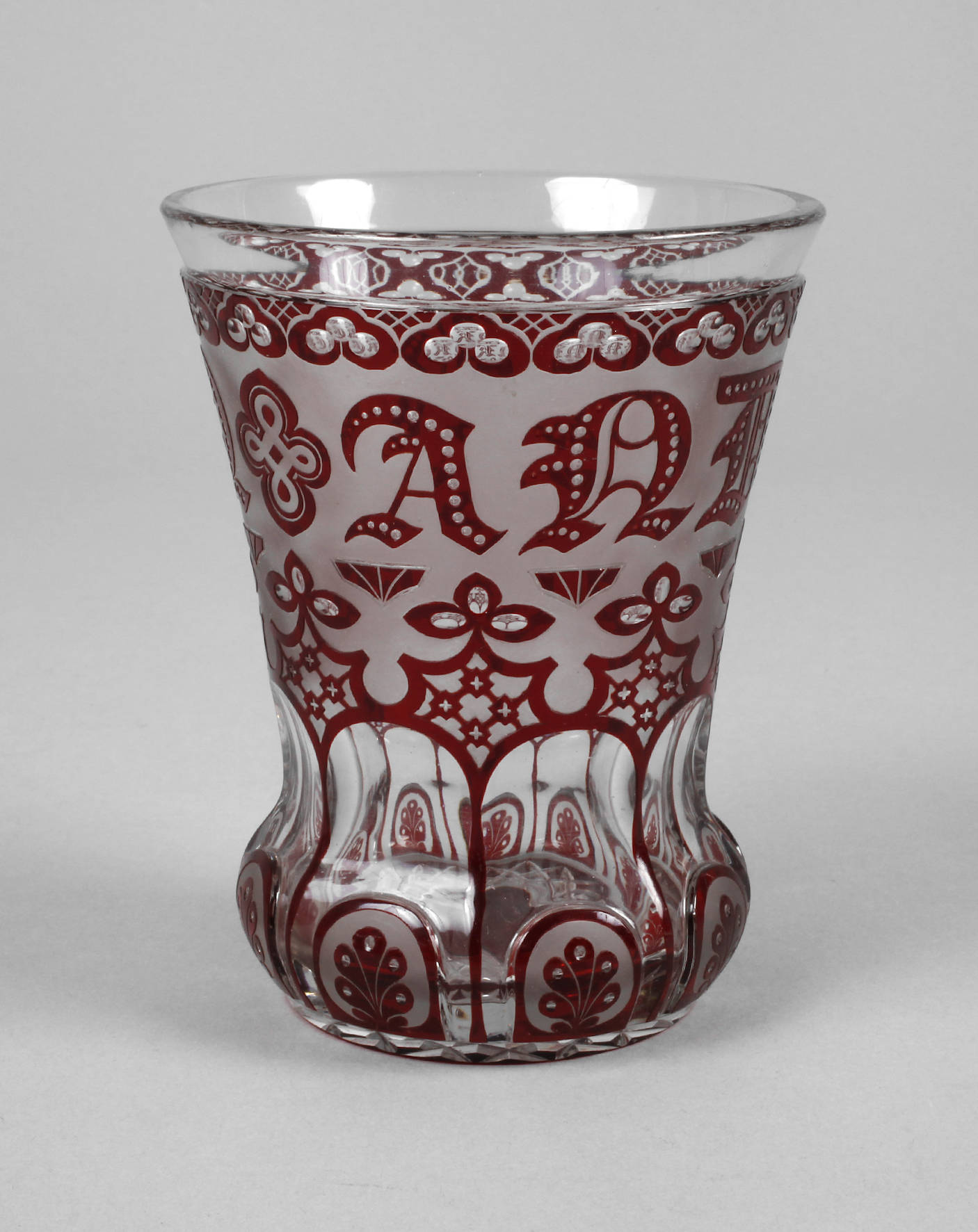 Andenkenglas Biedermeier