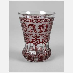 Andenkenglas Biedermeier