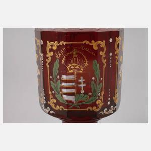 Biedermeier-Pokalglas Ungarn