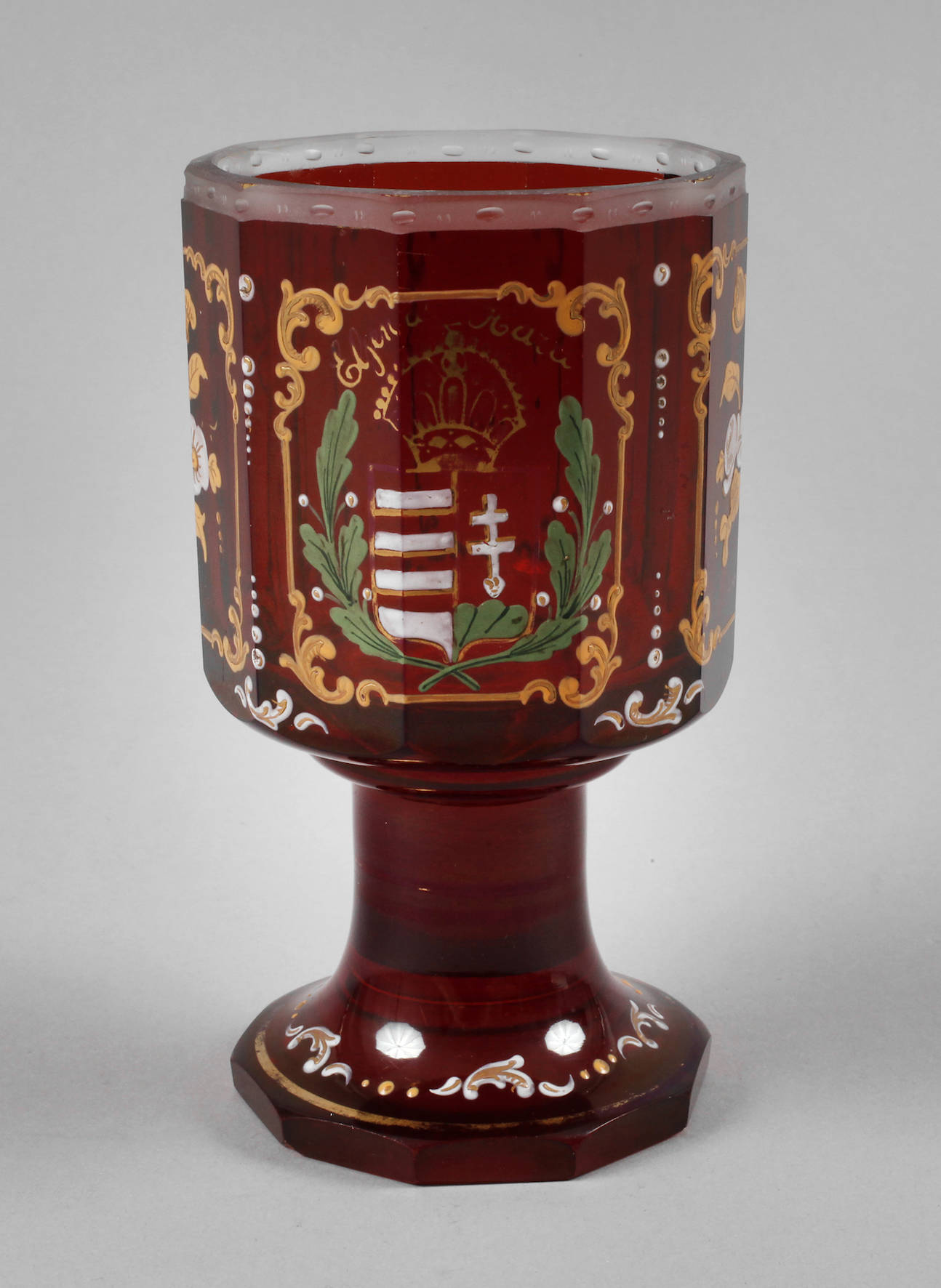 Biedermeier-Pokalglas Ungarn