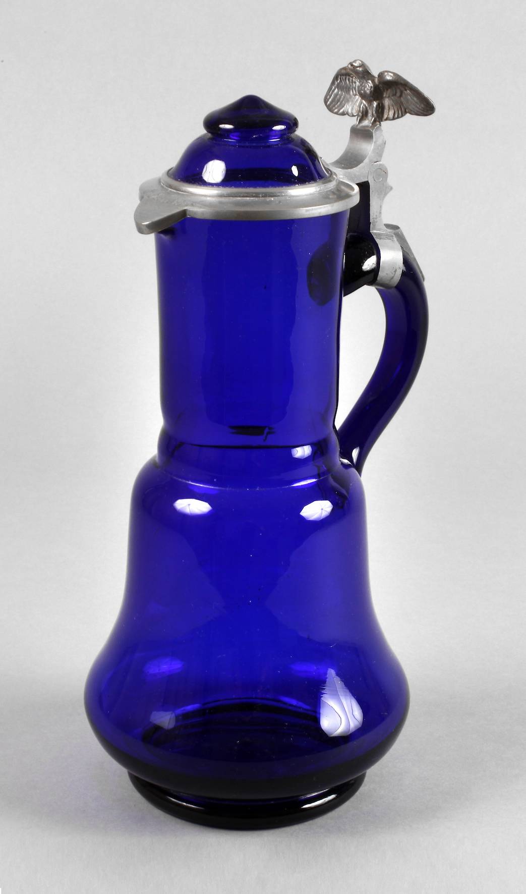 Bierkanne Kobaltglas