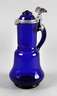 Bierkanne Kobaltglas