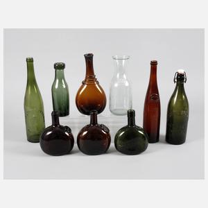 Konvolut historische Flaschen