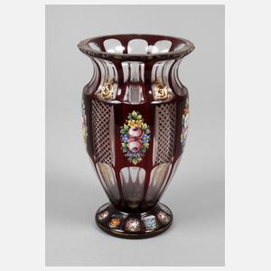 Vase Blütendekor Böhmen