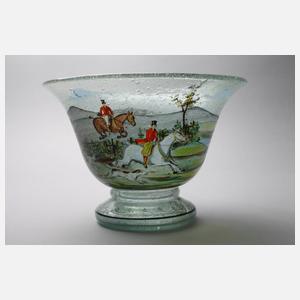 Schaumglasschale Parforcejagd