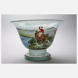 Schaumglasschale Parforcejagd