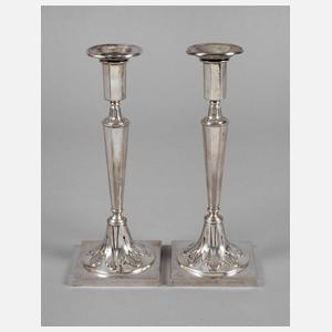 Paar klassizistische Silberleuchter Berlin