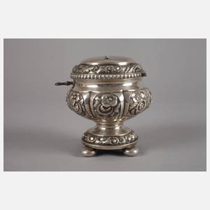 Silber Spardose Biedermeier