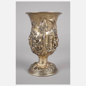 Wien Silberpokal mit barocken Szenen