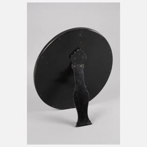 Großer Tischspiegel mit Silberbeschlag