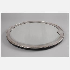 Großer Tischspiegel mit Silberbeschlag