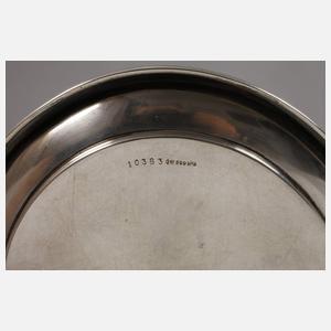 Silber Sauciere und Tablett