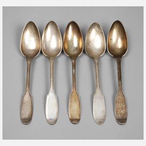 Fünf Silberlöffel Leipzig