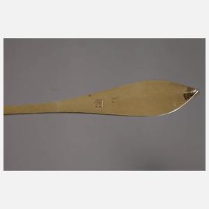 Silber sechs Kaffeelöffel Biedermeier