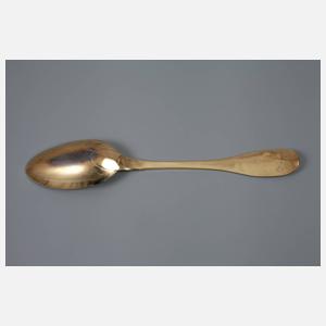 Vergoldeter Speiselöffel Silber