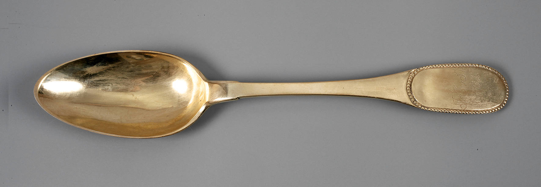 Vergoldeter Speiselöffel Silber