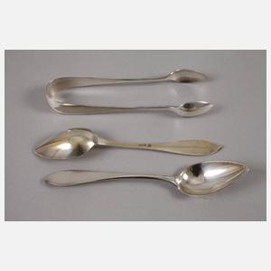 Zwölf Biedermeier Silberlöffel