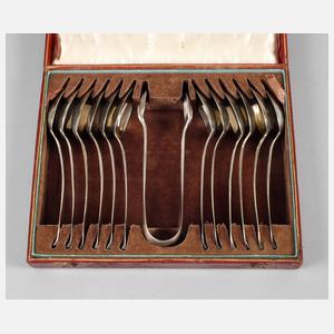 Zwölf Biedermeier Silberlöffel
