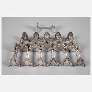 Frankreich zwölf Messerbänkchen Art déco