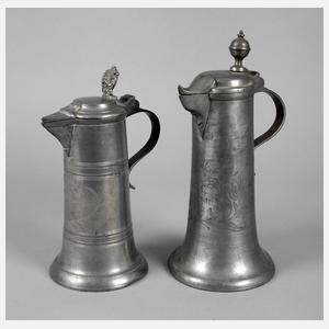 Zwei süddeutsche Zinnstitzen