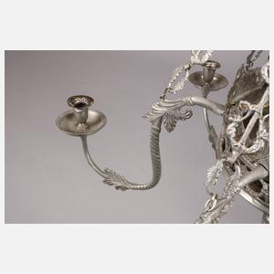 Erzgebirgischer Zinndeckenleuchter