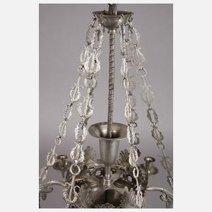 Erzgebirgischer Zinndeckenleuchter